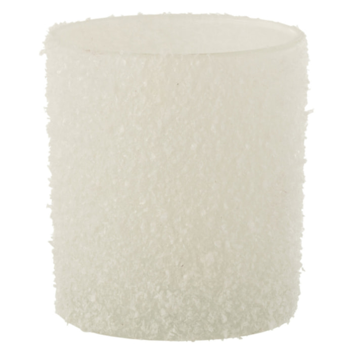 J-Line photophore Enneigé - verre - blanc - small - 2 pièces