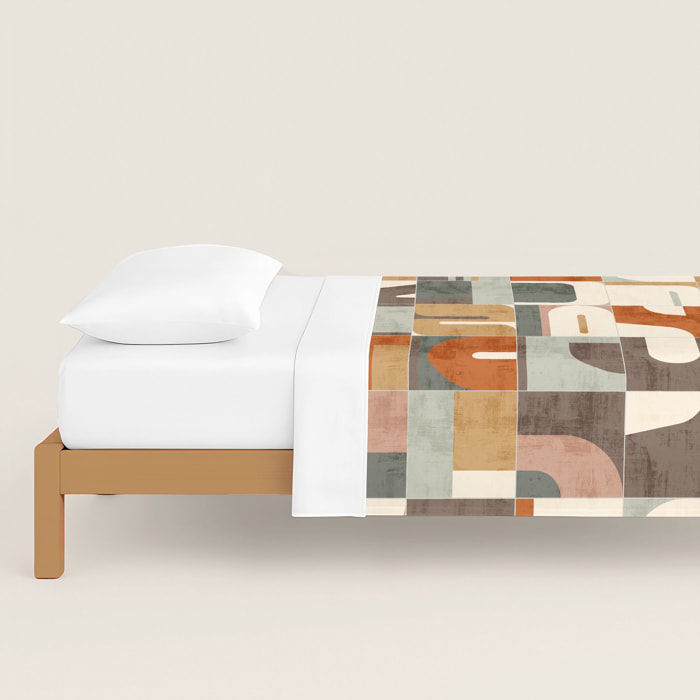 Naturals - Funda Nórdica Estampada 2/3 piezas - 100% Algodón - Puzzle