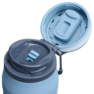 Botella de agua Isotermica Con Pajita - 0,7L - ICEFLOW™ BOTTLE TWIST FLIP 2.0 - Indigo