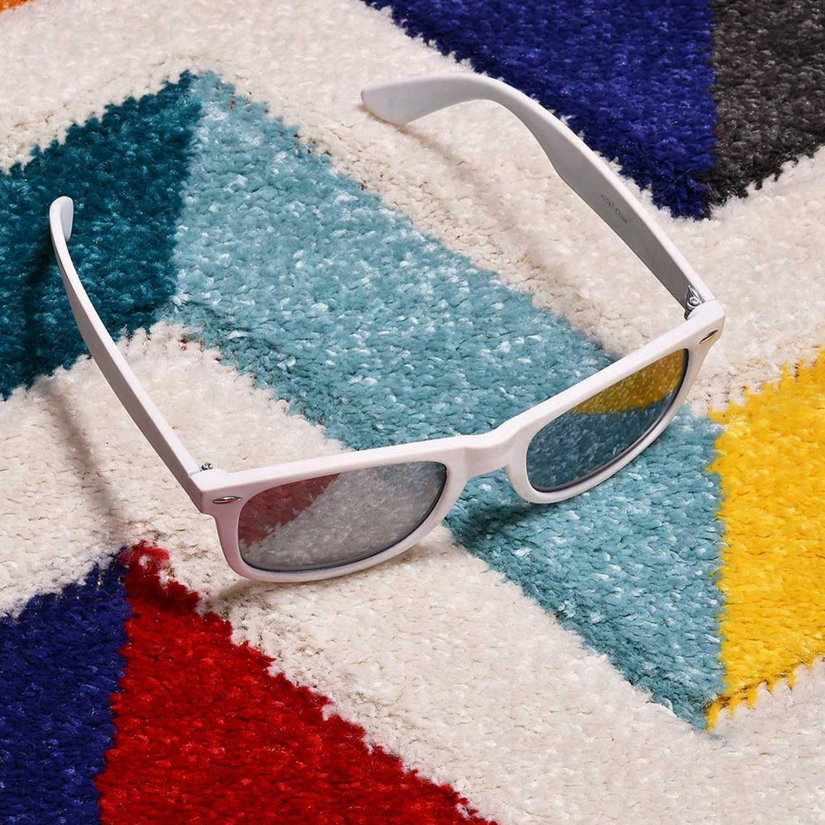 Tapis multicolore Jesini motif géométrique Chevrons