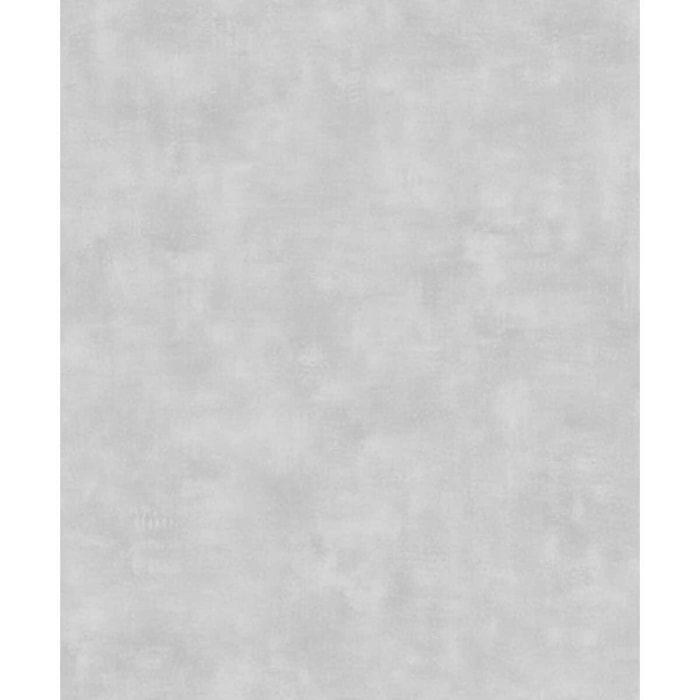 Papier peint uni effet toile lin gris clair