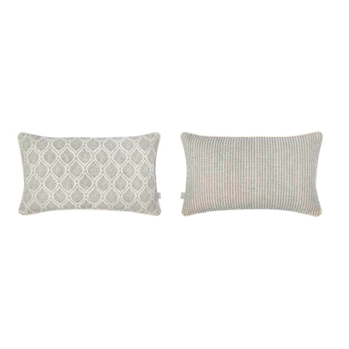 Lot de 2 housses de coussin en coton ASTRA 30x50 cm . Plusieurs colours disponibles.