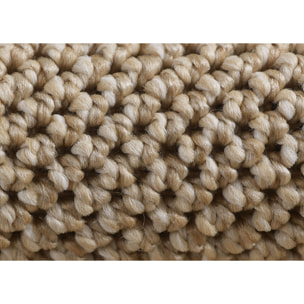 MORELIA - Tapis rond moderne aspect laine bouclée Beige