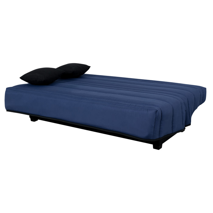 Banquette CC ORLANDO 130x190, matelas Dunlopillo, marine