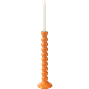 J-Line chandelier - bois de manguier - orange
