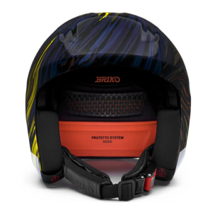 Briko - Caschi, Uomo Donna, Blu - Vulcano 2.0 Graphik