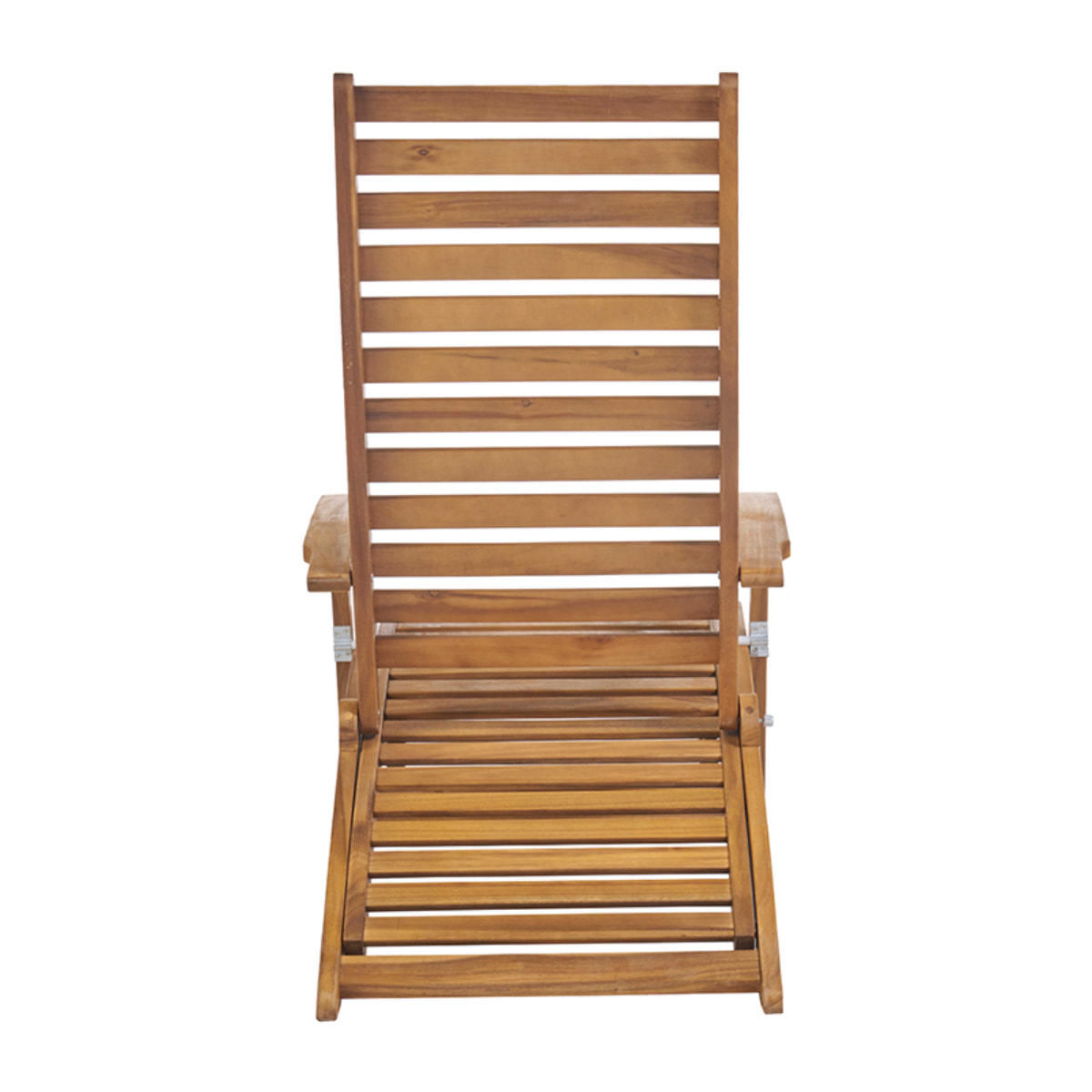 Bain de soleil inclinable 3 positions en bois massif RIO