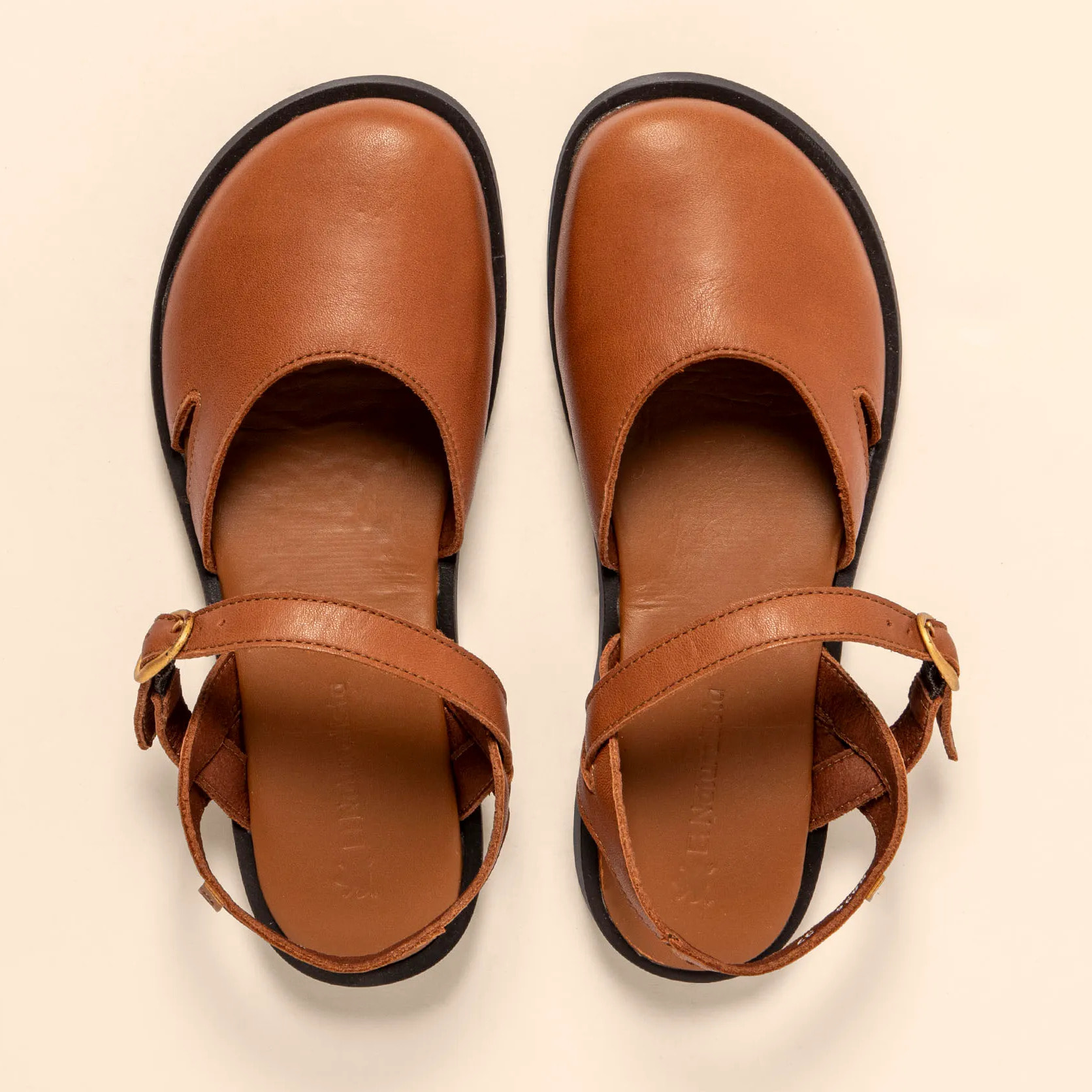 Sandalias N5874 SOFT NAPPA CUERO/ ARENISCA color Cuero