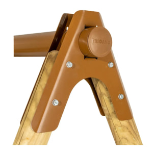Portique bois poutre métal 1,90 m Techwood Premium PIKI - 3 enfants