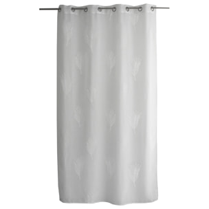 Voilage à oeillets feuille de palmier - Blanc