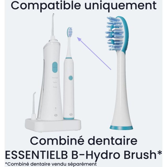 Brossette dentaire ESSENTIELB 4 brossettes pour combiné dentaire Essb