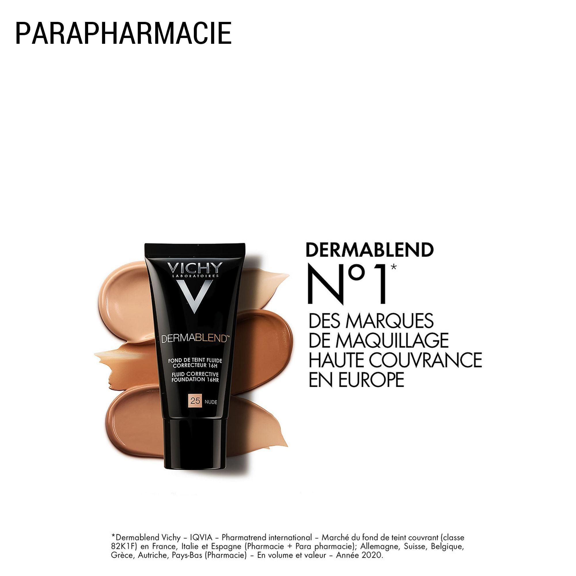 N°25 Nude - Fond de Teint Correcteur 16H - 30 ml