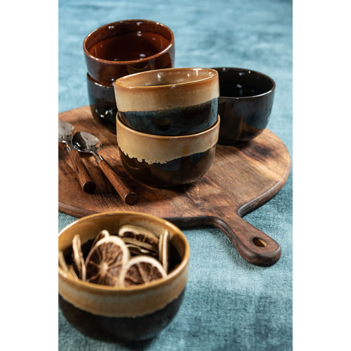 J-Line planche à découper ronde - bois - brun foncé - extra large