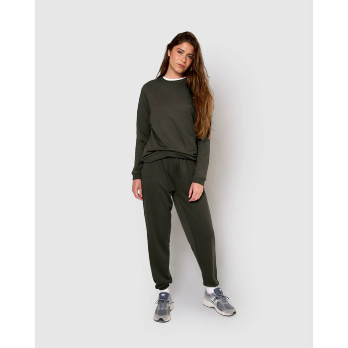 Pantalón largo básico deportivo gris marengo