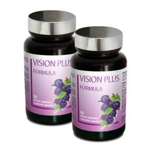 NUTRI EXPERT - Vision Plus - Soutient la santé oculaire - Améliore la vision et l'acuité visuelle - Protège du vieillissement oculaire - 60 gélules végétales - Marque Française - Cure 30 jours - Lot de 2