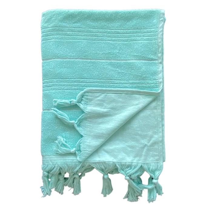 Serviette Hammam éponge Aqua 90x160 330g/m²