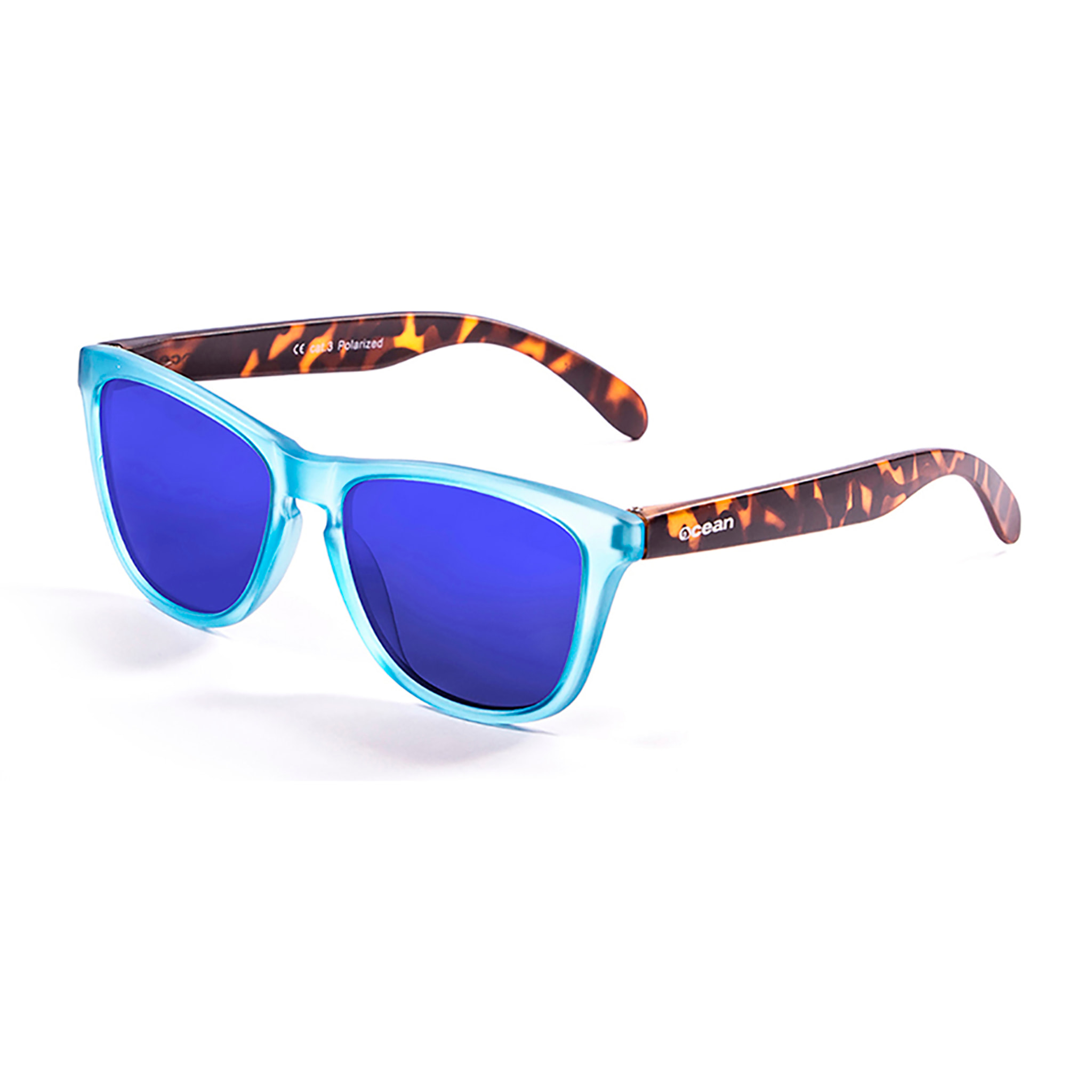 Gafas de sol OCEAN SEA - Frente azul + brazo carey + / Revo azul