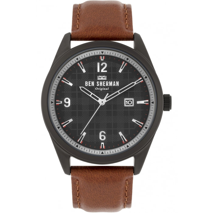 Reloj Ben Sherman WB040TB Hombre Analogico Cuarzo con Correa de Cuero