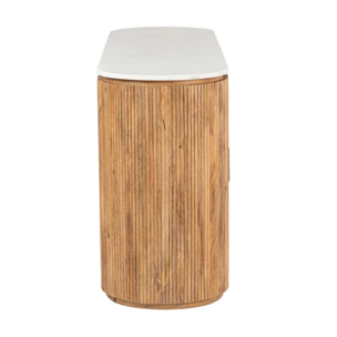 Aparador Madera Mango Marmol Tyla 180x45x80 Cm