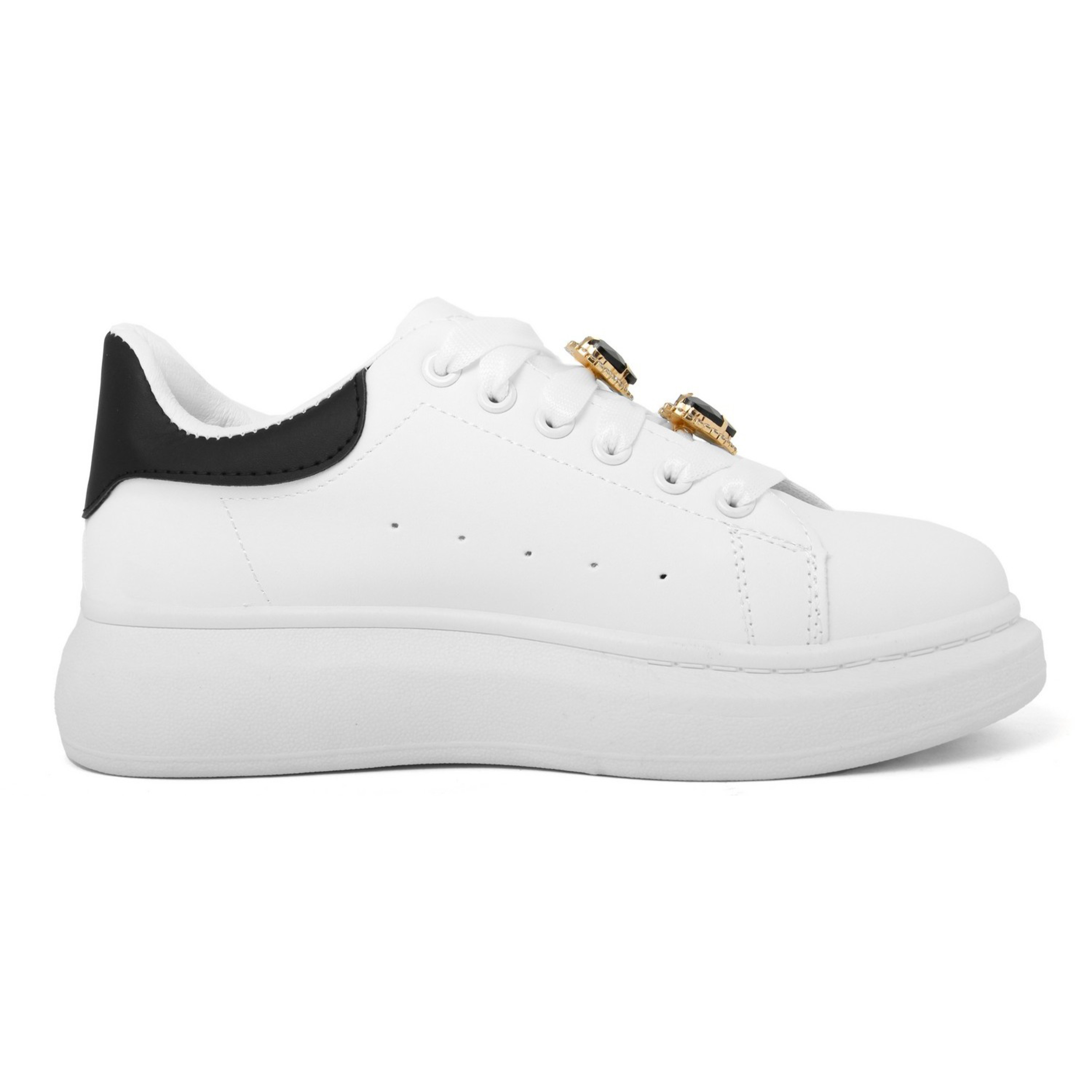 Sneakers Donna colore Bianco-Altezza tacco:4,5cm