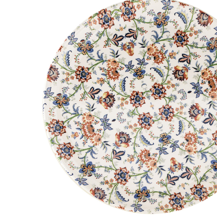 Piatto da portata tondo Cannes in ceramica sottosmalto