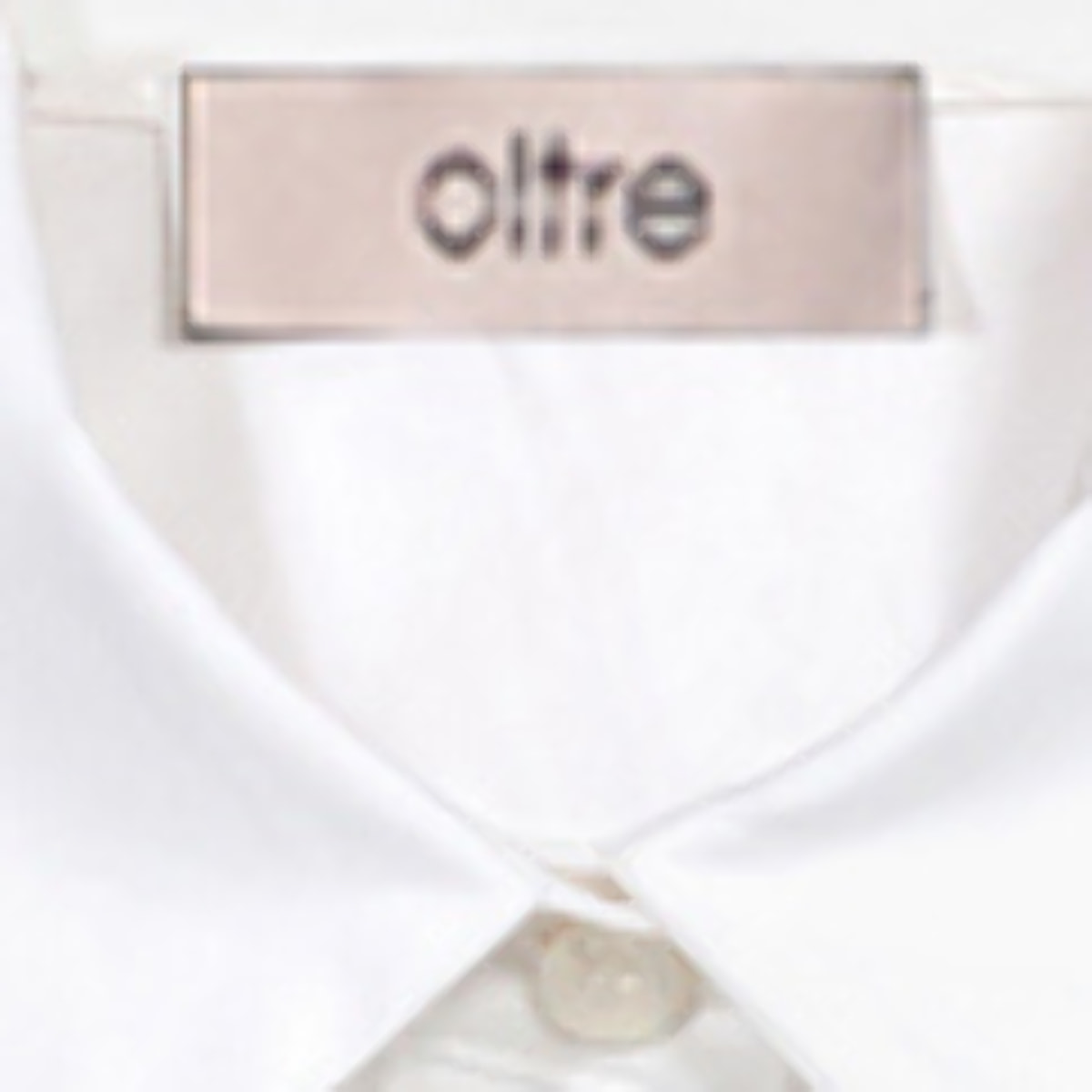 Oltre - Camisa oversize de popelina con encaje - Blanco