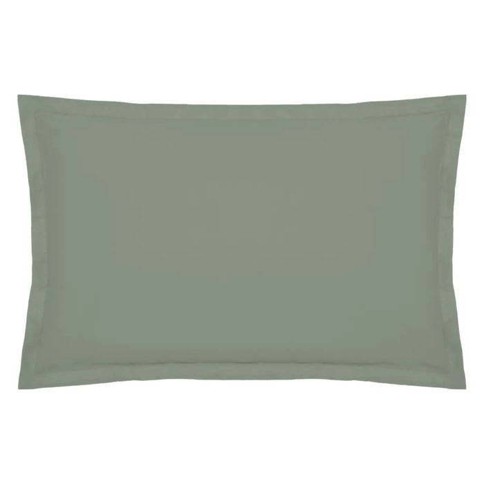 Taie d'oreiller - coton - vert - 50x70 cm