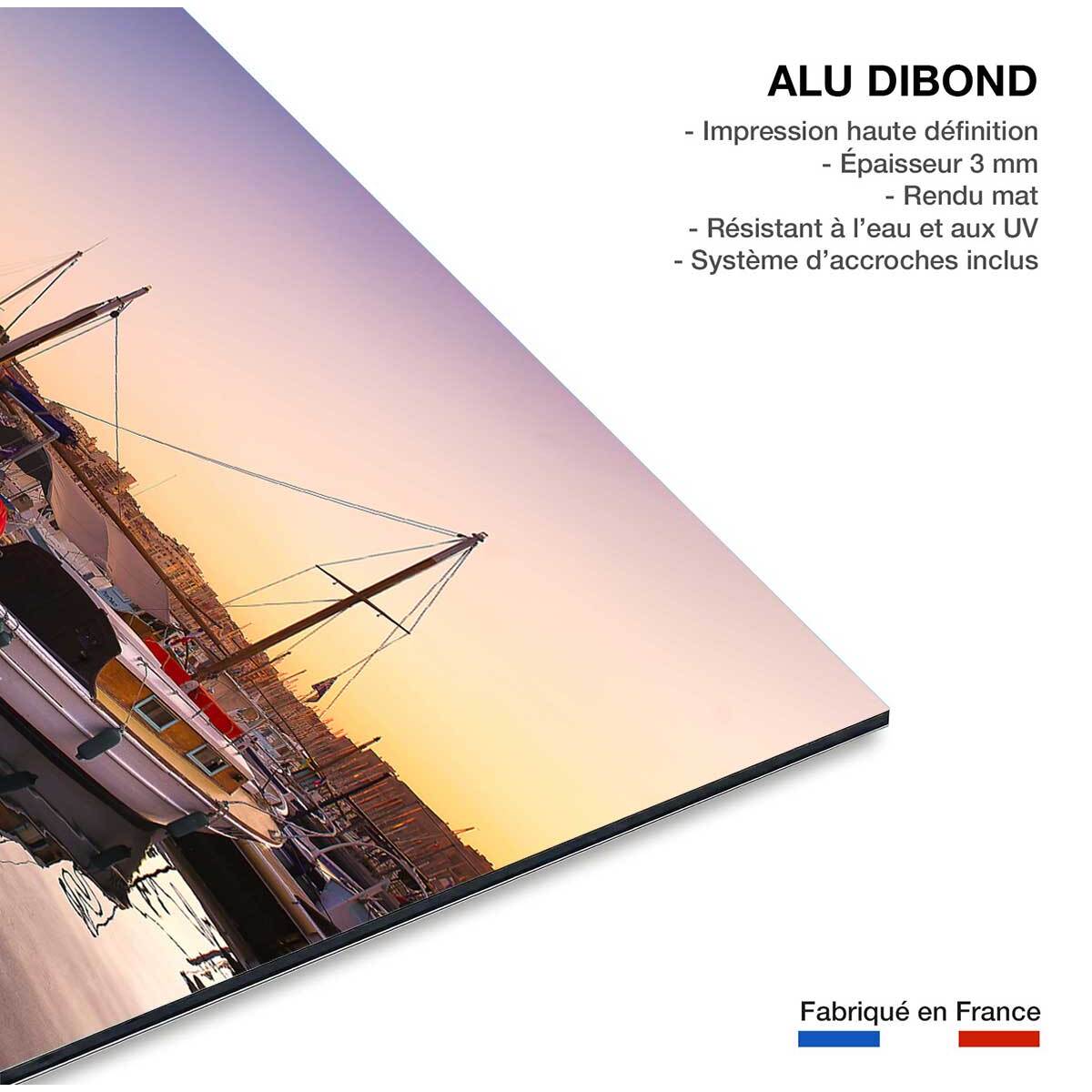 Tableau, le vieux port Tableau alu Dibond