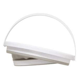 Seau pliable 10L blanc gris