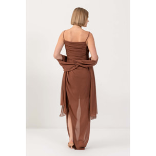 Kocca - Abito lungo con drappeggi Donna