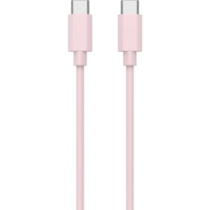 Câble USB C ESSENTIELB 1M vers USB-C Rose