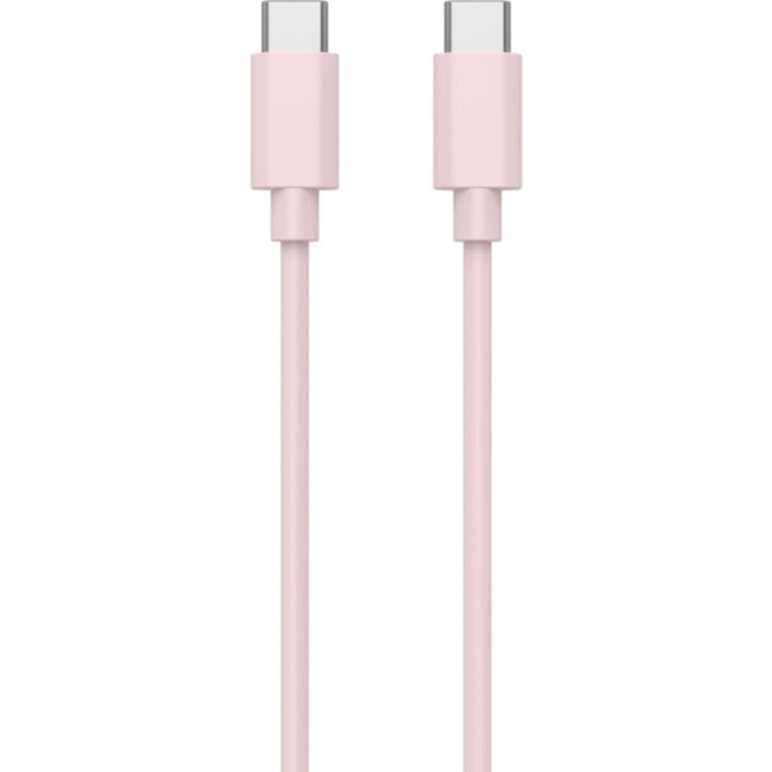 Câble USB C ESSENTIELB 1M vers USB-C Rose
