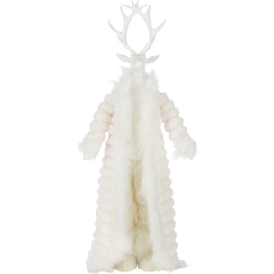J-Line figurine Cerf Manteau - polyrésine - blanc - large
