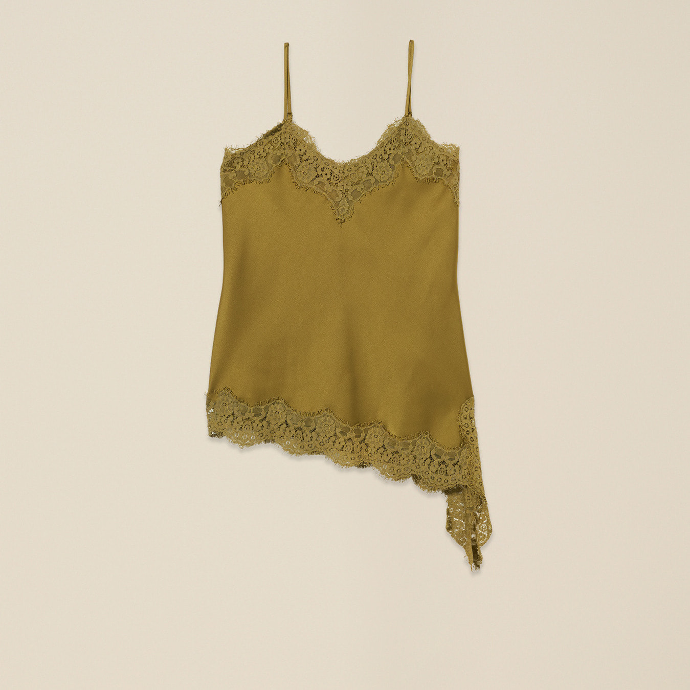 Oltre - Top lingerie asimmetrico - Verde
