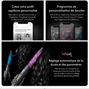 Dyson Airwrap i.d.™ raides à ondulés (Bleu Pervenche/Topaze) Reconditionné