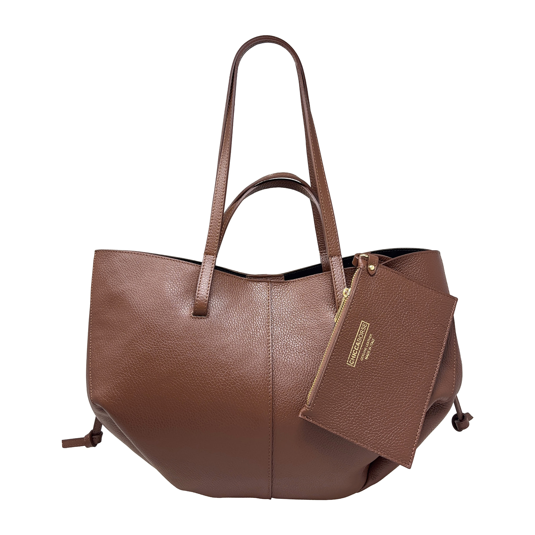 Borsa a Mano Shopper a Spalla da Donna in Pelle Dollaro