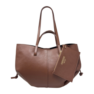 Borsa a Mano Shopper a Spalla da Donna in Pelle Dollaro