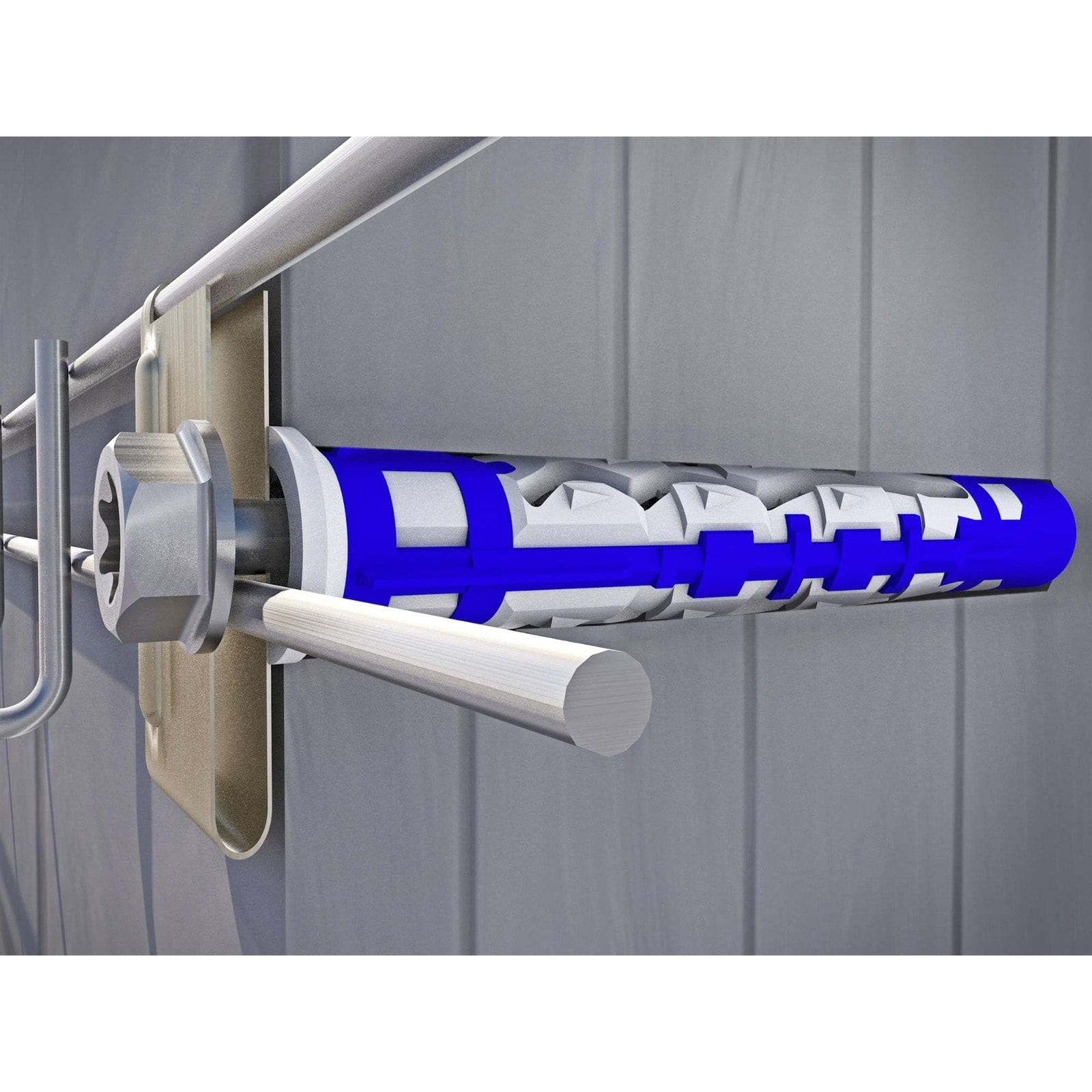 Cheville bi-matière universelle Colortech - 8 x 50 mm - Sans vis - Seau de 250 pièces - SPIT - 565185