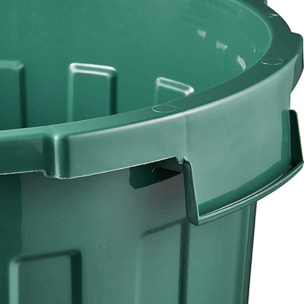 Cubo de basura ECO / papelera polivalente con tapa cerrable,  23 l,  verde