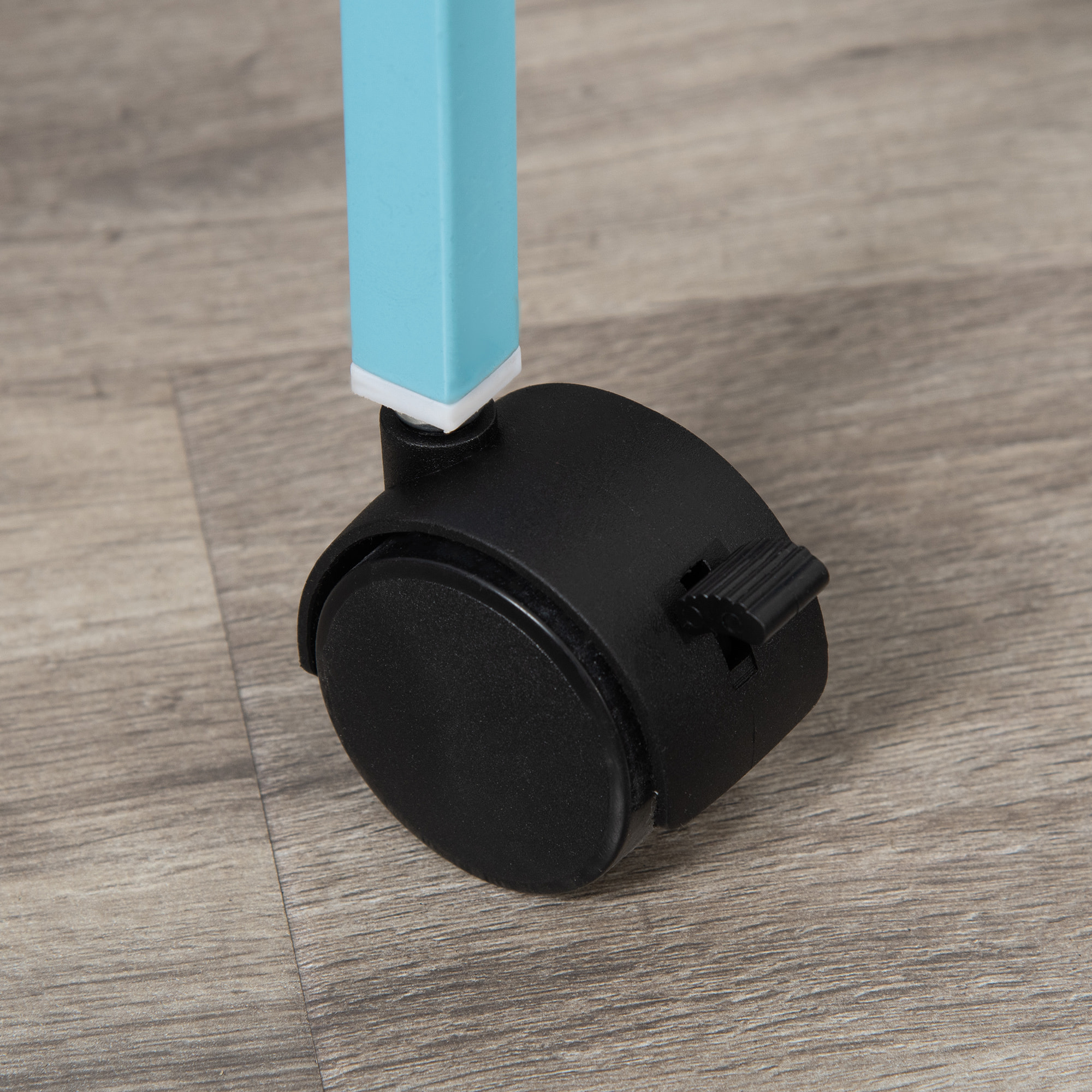 Jaula para Pájaros con Ruedas Jaula Grande de 2 Niveles Pajarera con Bandejas Extraíbles Puertas Comederos Perchas para Canarios Periquitos 51,5x50x140 cm Azul