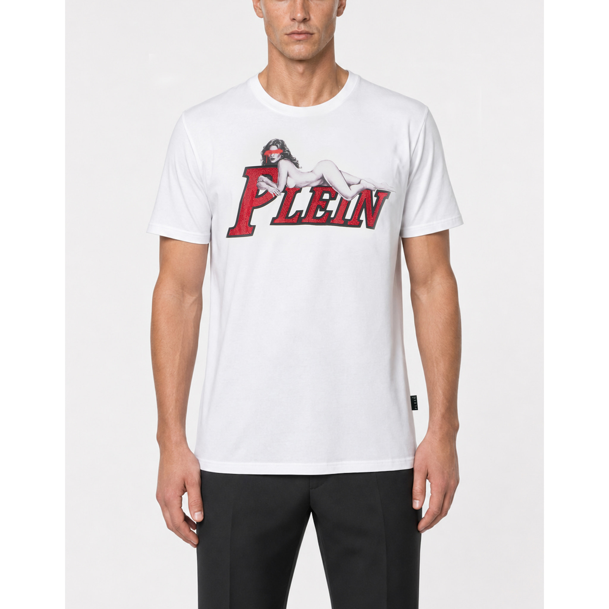 PHILIPP PLEIN Camiseta de cuello redondo y manga corta