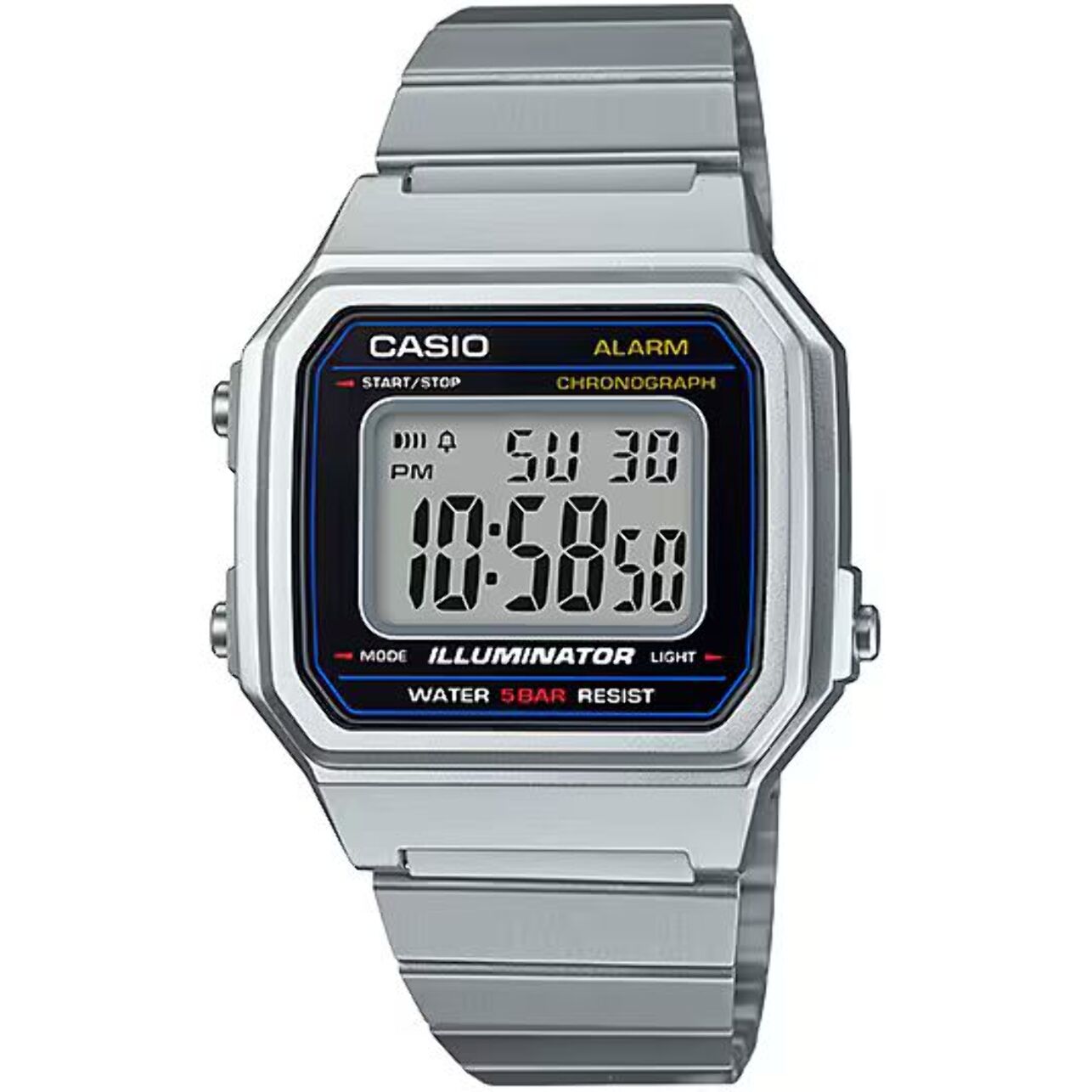 Reloj Casio B650WD-1ADF Unisex Digital Cuarzo con Correa de Acero inoxidable