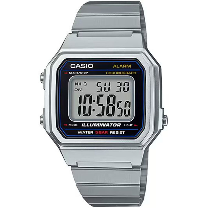 Reloj Casio B650WD-1ADF Unisex Digital Cuarzo con Correa de Acero inoxidable