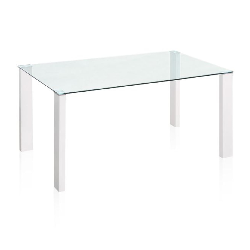 Mesa de comedor Valya Cristal - Blanco