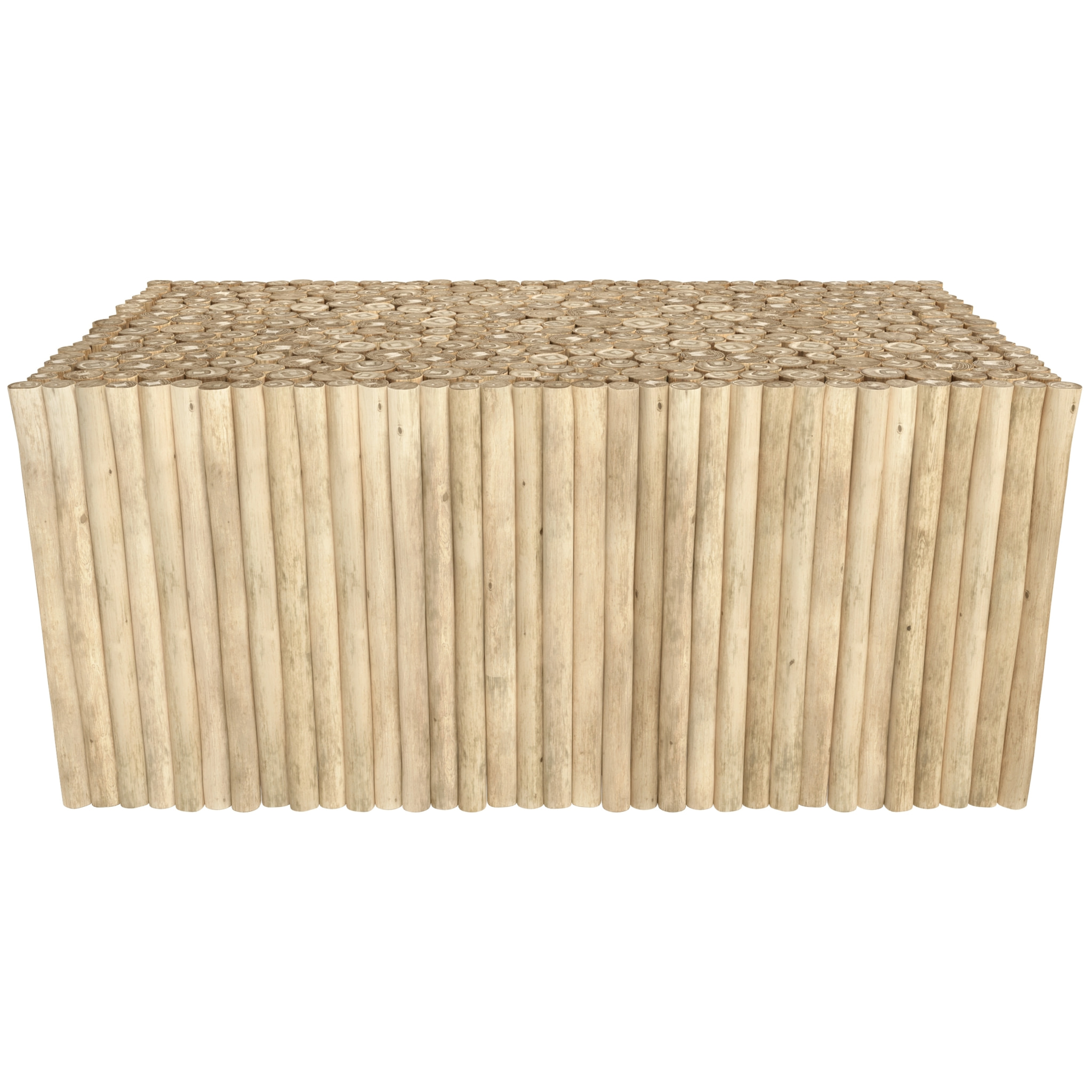 Table basse de jardin  rectangulaire 90x50cm en teck - Imani