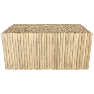 Table basse de jardin  rectangulaire 90x50cm en teck - Imani
