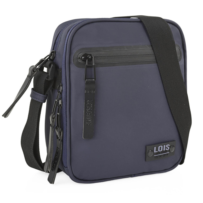 Bandolera Hombre Sintetica Lois Herard Azul