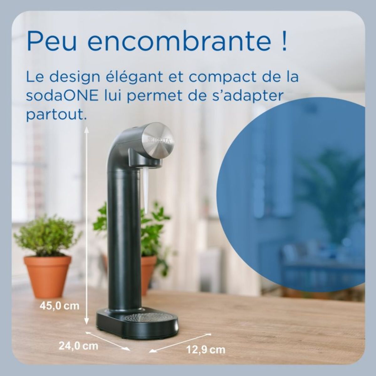 Machine à soda BRITA sodaone noire