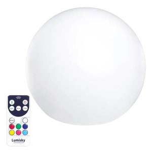 Boule lumineuse sans fil BOBBY RGB D30CM