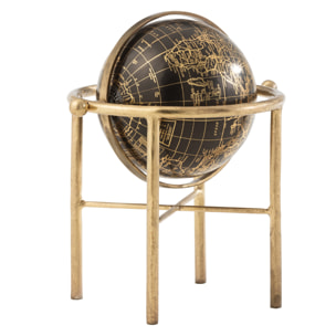 J-Line globe Vintage - métal/plastique - or/noir - small